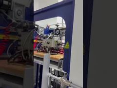 Fully automatically crease-free sheet feeding paper bag making machine