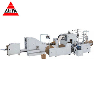 Productionspeed 30-80 Bags per minute Paper Bag Manufacturing Machine featuring CMYK Flexo Printer ideal for custom printing needs