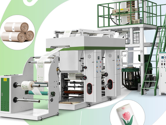 PLC With Touch Screen Control System Film Extruder Machine Agriculture Application Diameter Of Screw 55mm 2 or 65mm 2mm