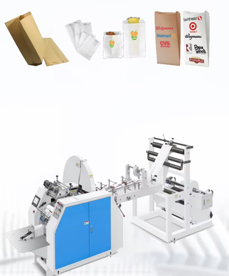 Bag Sealing And Cutting Machine Kraft Paper Bag Making Machine With 420 To 600 Mm Bag Width And 400 Mesh Ceramic Printing Roller